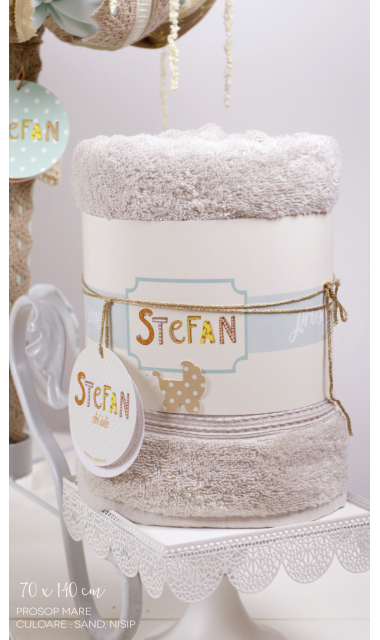 Trusou de botez brodat pentru baieti rustic, cu spice de grau si dantela, Rustico 4